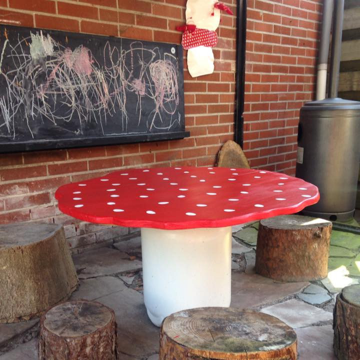 foto paddestoel tafel