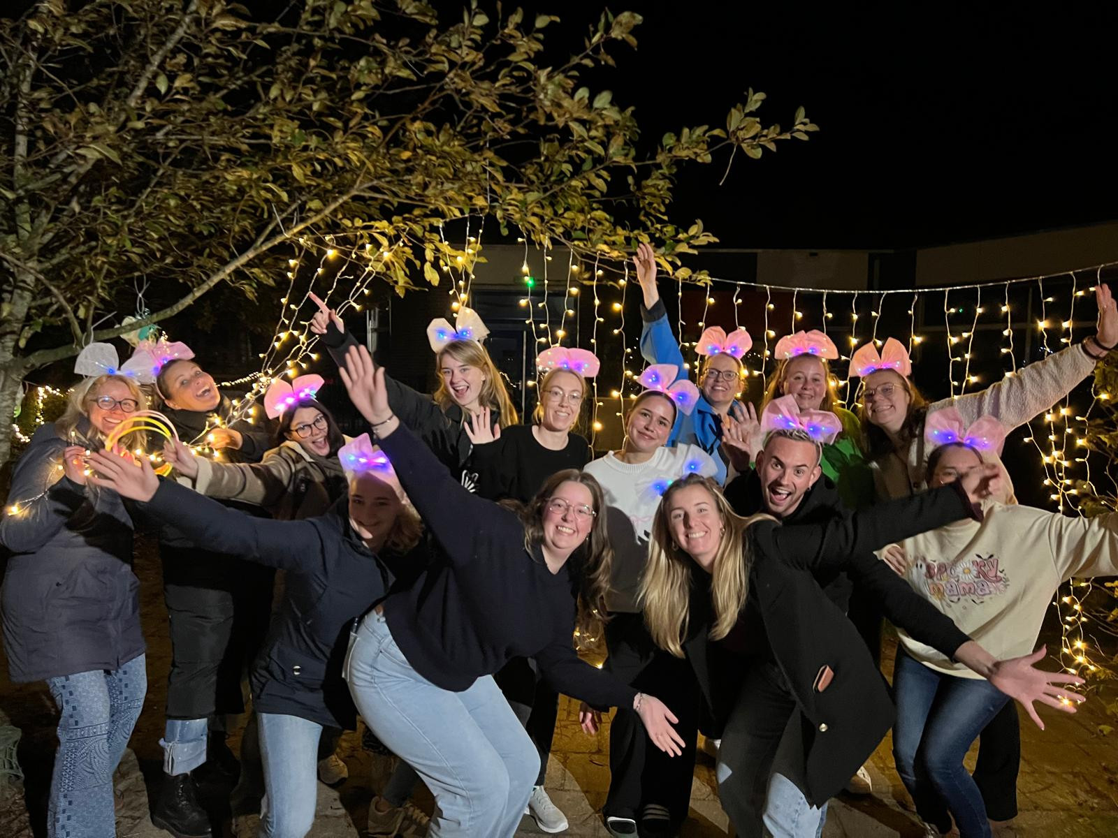 team midwoud tijdens het lichtjesfeest
