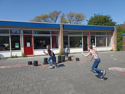 buitenplein van locatie de Hoeksteen in Enkhuizen
