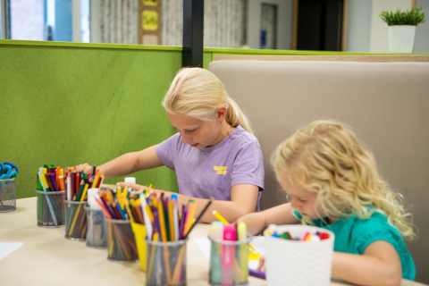 BSO-kinderen tekenen